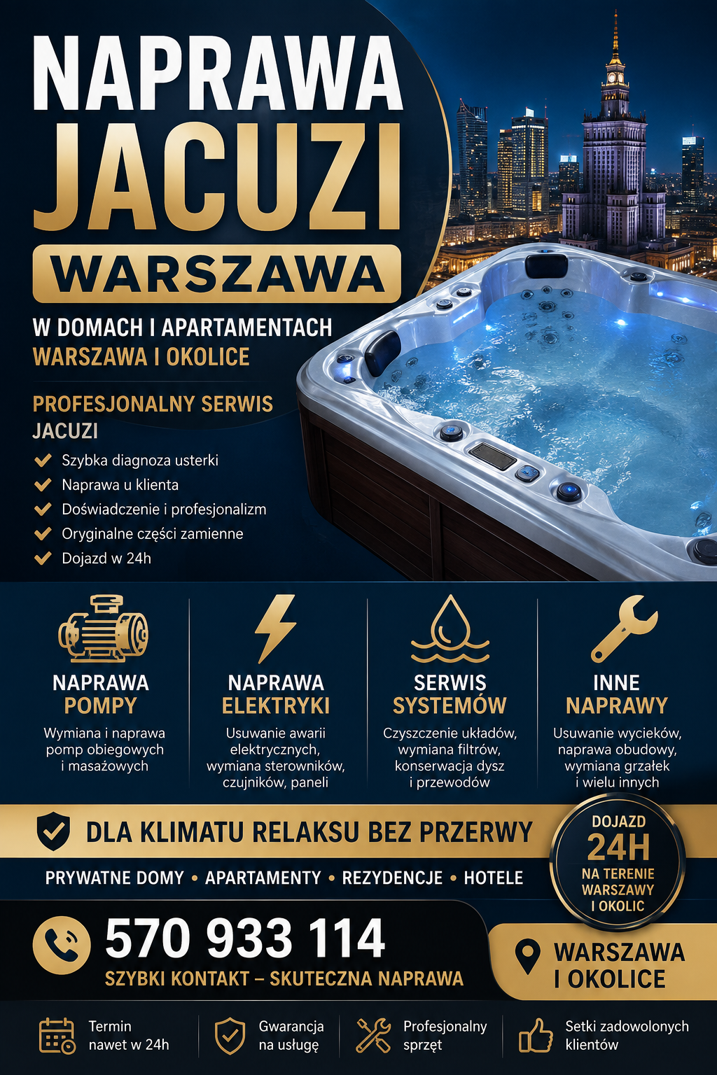 Naprawa Jacuzi Warszawa